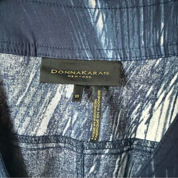 Donna Karan Belted Brush Stroke Print Dress Size XS NWT - Picture 5 of 6